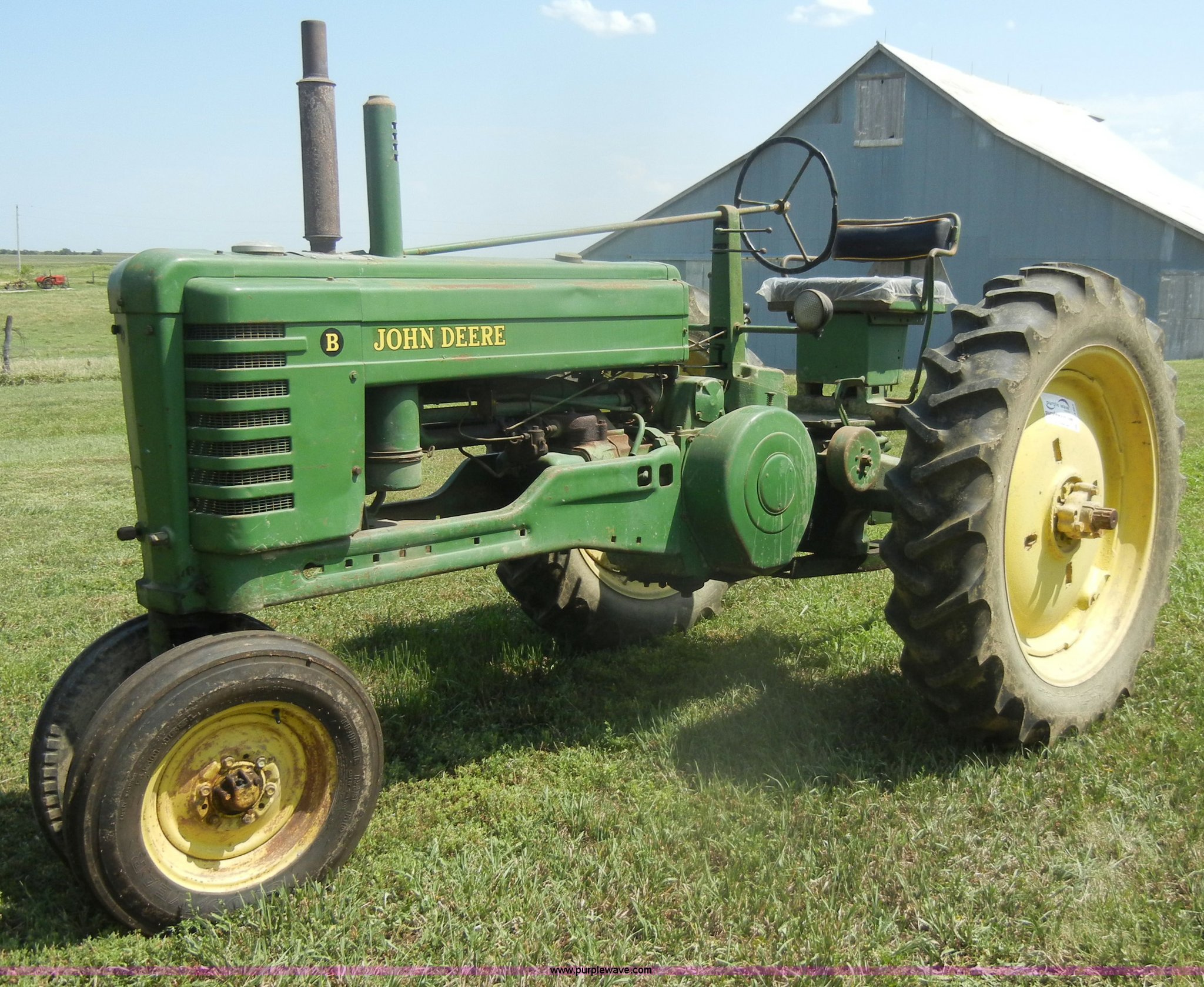 1950 John Deere B Tractor In Barnes Ks Item D4363 Sold Purple Wave 4362