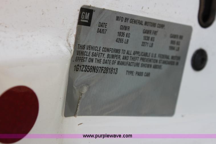 image for item B7322 2007 Chevrolet Mailibu LS