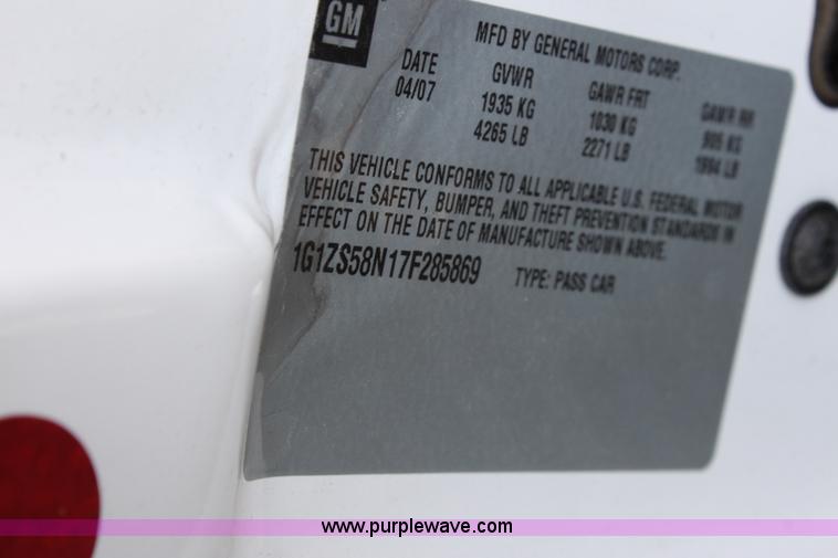 image for item B7323 2007 Chevrolet Malibu LS