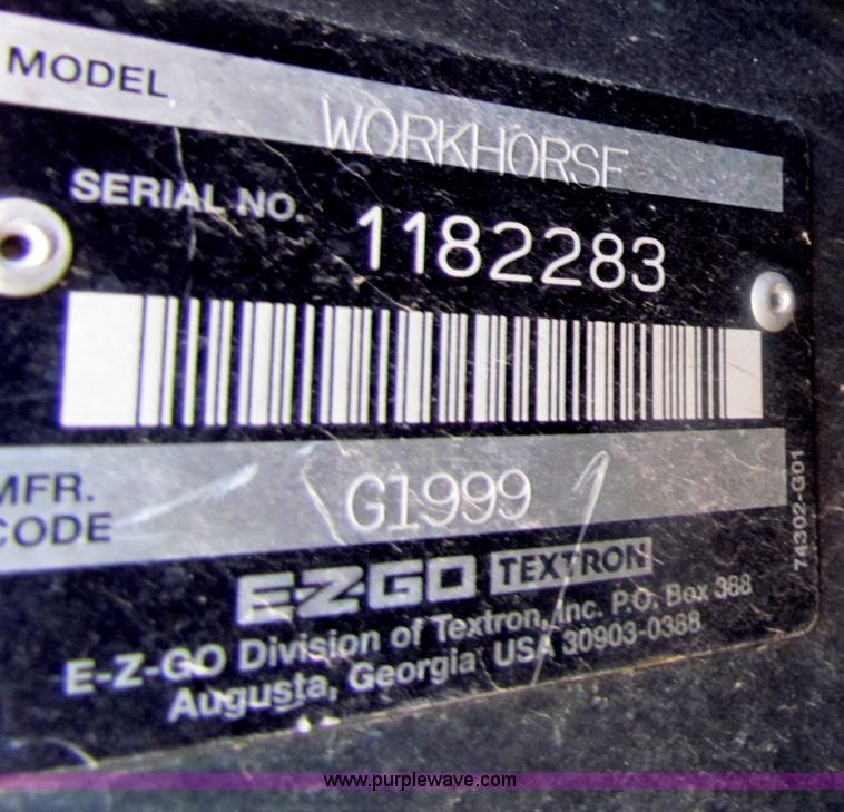 image for item D5308 Ez-go Workhorse utility cart