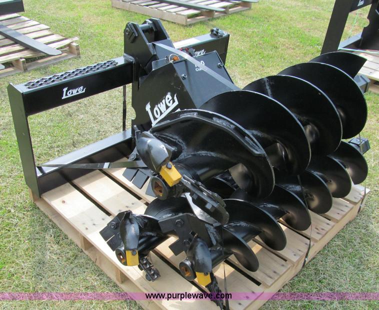 image for item A7526 Lowe 750CH hydraulic auger skid steer attachment