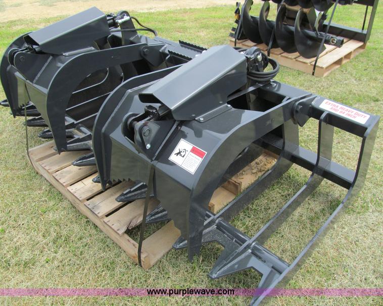 image for item A7527 Stout XHD84 brush grapple skid steer attachment