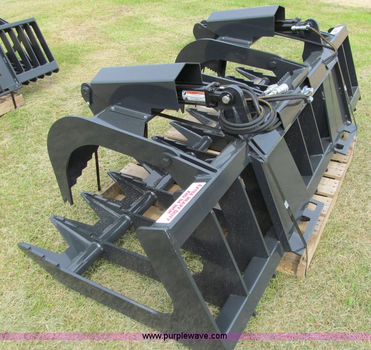 image for item A7527 Stout XHD84 brush grapple skid steer attachment