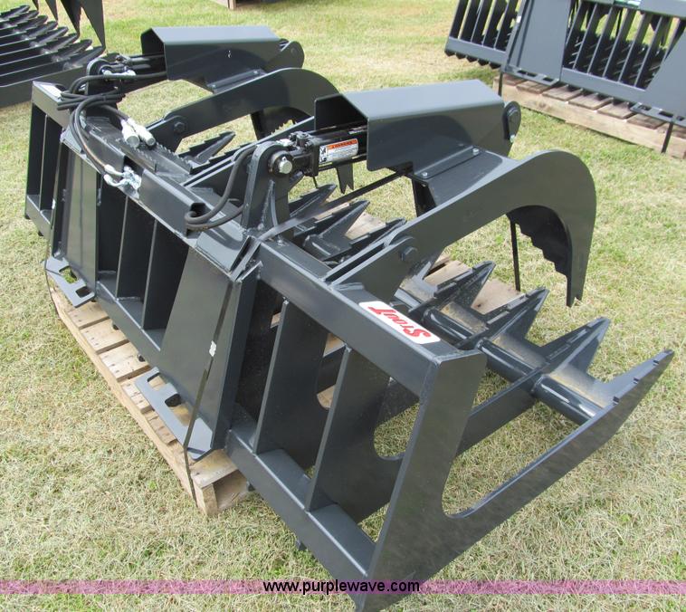 image for item A7527 Stout XHD84 brush grapple skid steer attachment