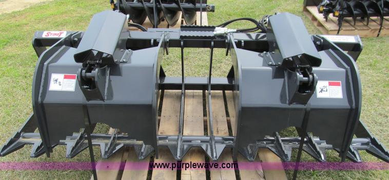 image for item A7527 Stout XHD84 brush grapple skid steer attachment