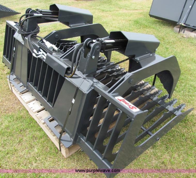 image for item A7529 Stout HD72 grapple open-end skid steer attachment