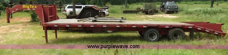 image for item B2446 2001 Big Tex 22GN-24 gooseneck flatbed trailer