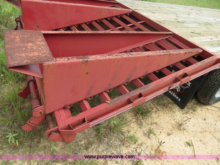 image for item B2446 2001 Big Tex 22GN-24 gooseneck flatbed trailer