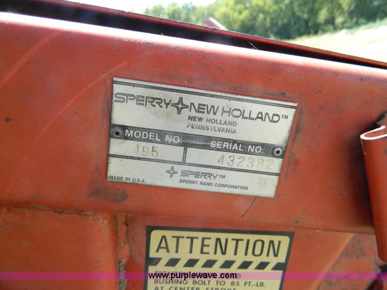 image for item B3811 New Holland 495 Haybine mower conditioner