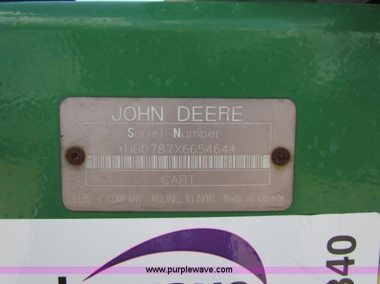 image for item B7340 1996 John Deere 787 Air Seeder Cart