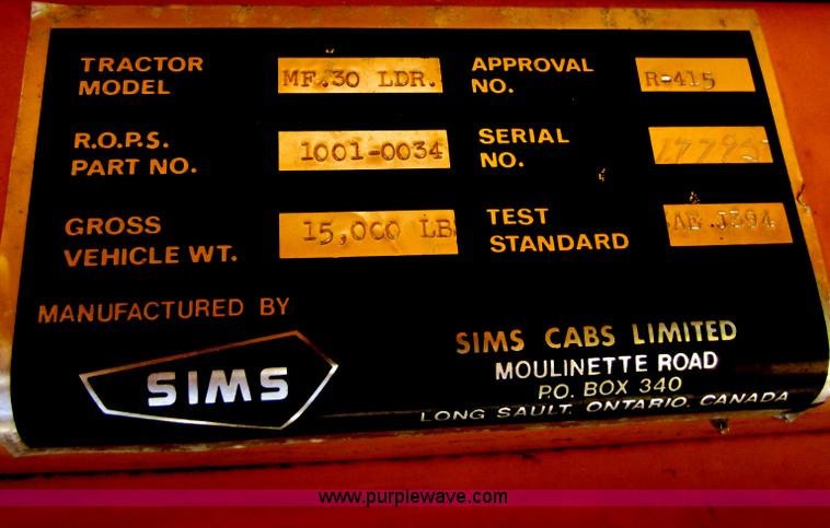 image for item D2048 Massey-Ferguson 30B tractor