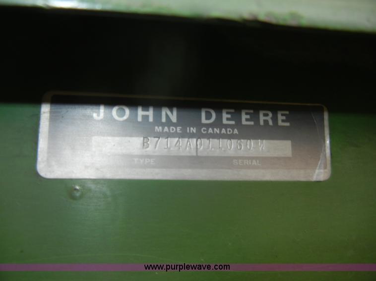 image for item D4319 John Deere 714A forage wagon