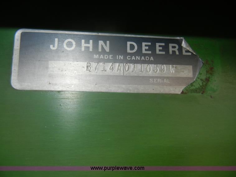 image for item D4320 John Deere 714A forage wagon