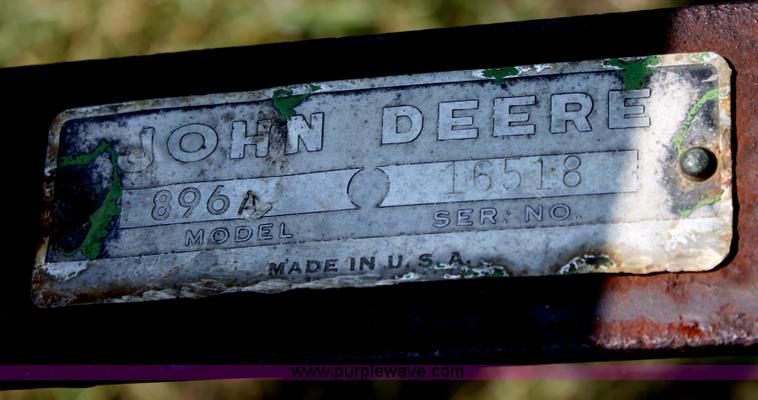 image for item D5276 John Deere 896A side rake
