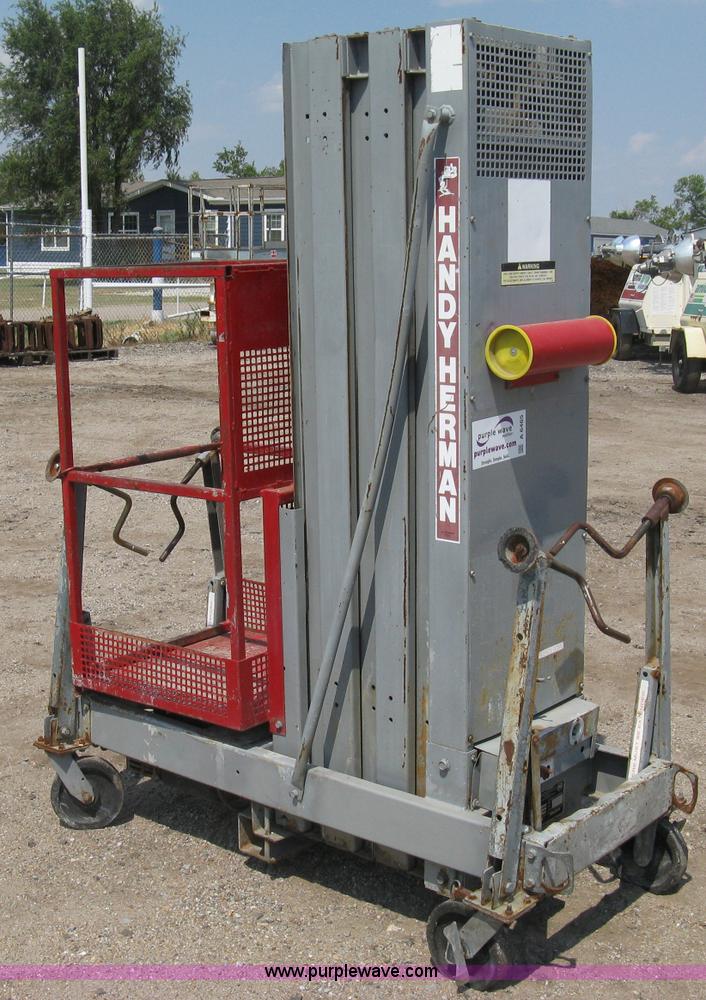 image for item A6465 Mec Handy Herman 24D stationary man lift