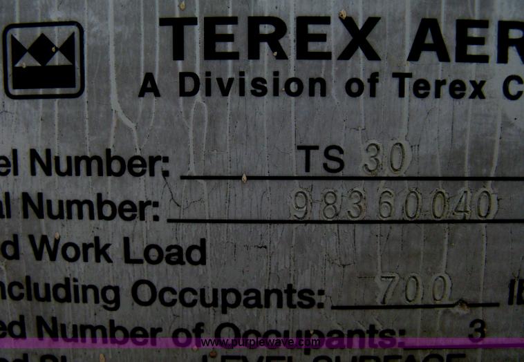 image for item A6478 Terex TS30 scissor lift