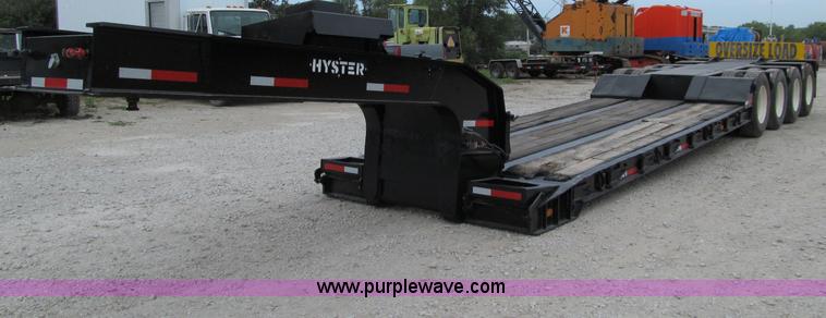 image for item A8430 1984 Hyster triple axle lowboy trailer