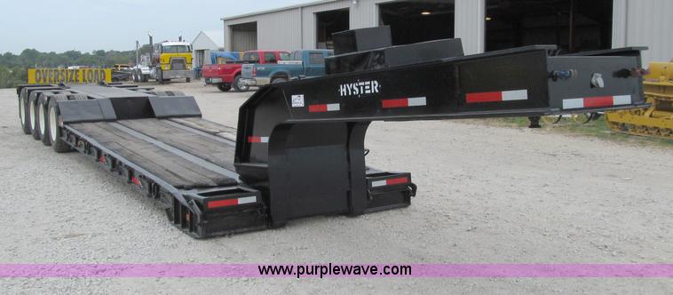 image for item A8430 1984 Hyster triple axle lowboy trailer