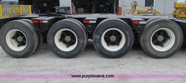 image for item A8430 1984 Hyster triple axle lowboy trailer