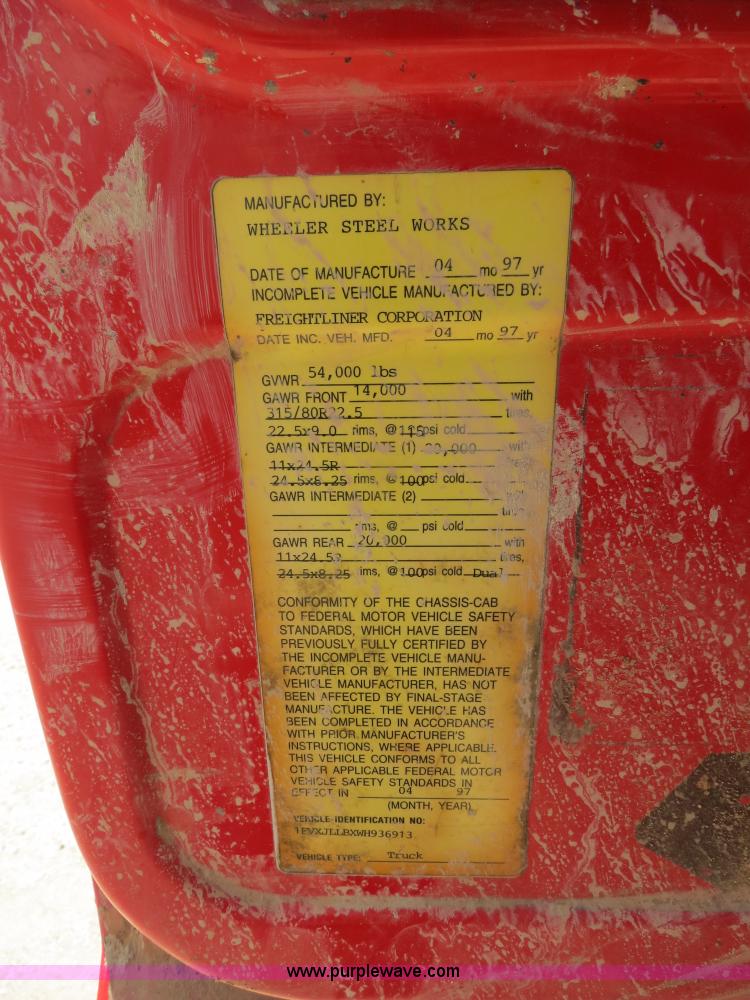 image for item B2425 1998 Freightliner FL80 dump truck