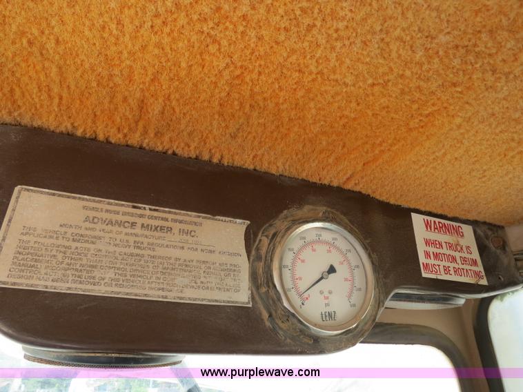 image for item B2440 1993 Advance front discharge concrete mixer truck