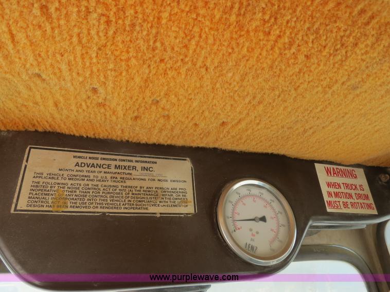 image for item B2441 1994 Advance front discharge concrete mixer truck