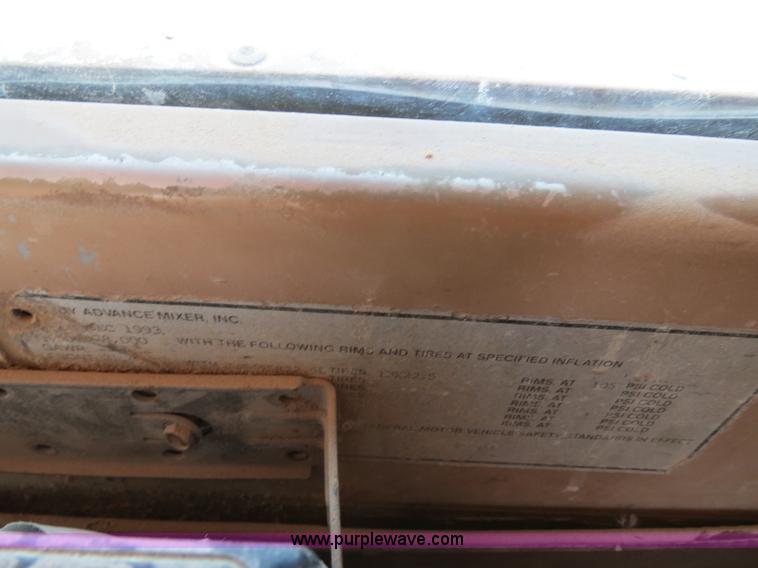 image for item B2441 1994 Advance front discharge concrete mixer truck