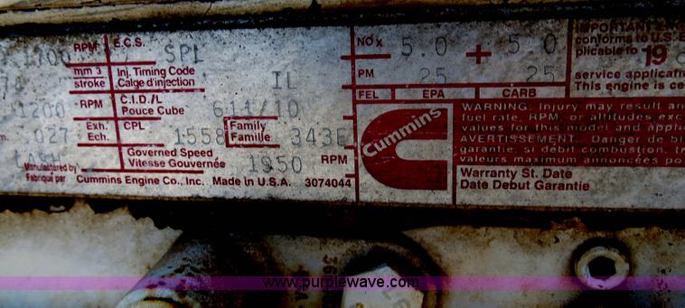 image for item B2441 1994 Advance front discharge concrete mixer truck