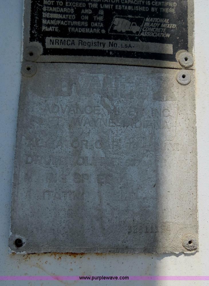 image for item B2441 1994 Advance front discharge concrete mixer truck