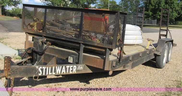 image for item B2789 2004 Stillwater 20' flatbed equipment trailer