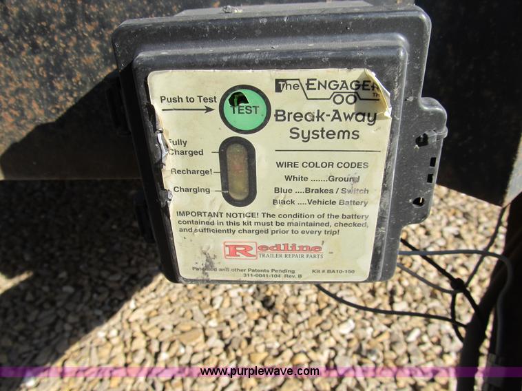 image for item B2789 2004 Stillwater 20' flatbed equipment trailer