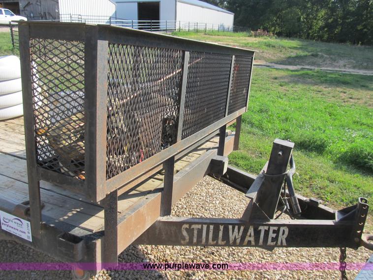 image for item B2789 2004 Stillwater 20' flatbed equipment trailer