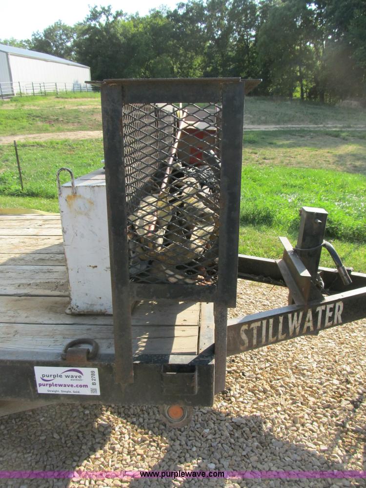 image for item B2789 2004 Stillwater 20' flatbed equipment trailer