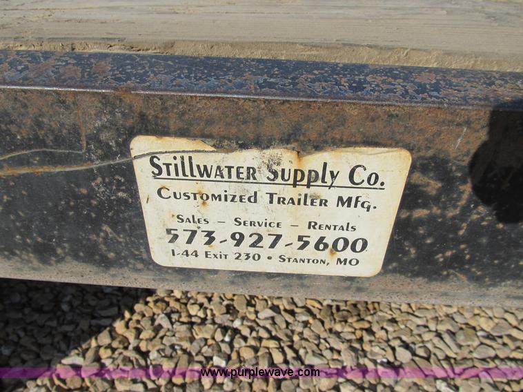 image for item B2789 2004 Stillwater 20' flatbed equipment trailer