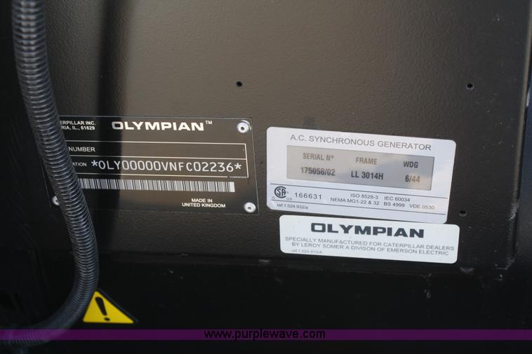 image for item B6638 2004 Olympian F100F3S Genset generator