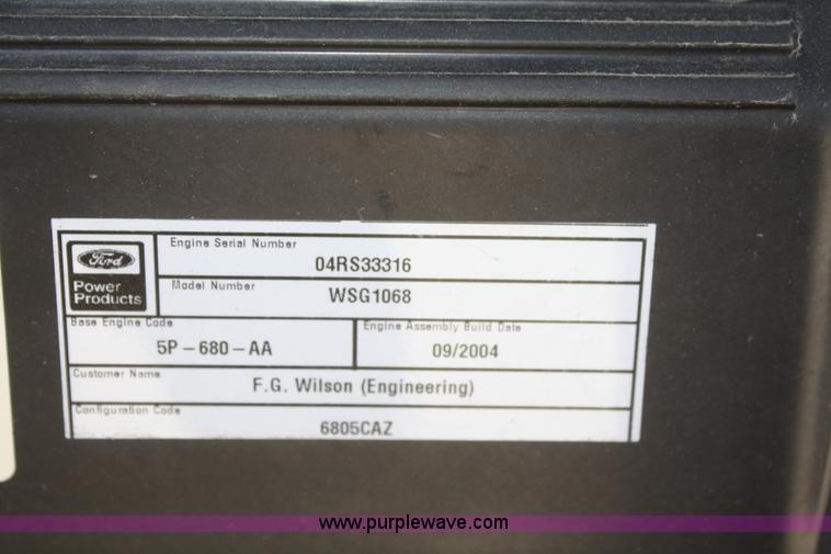 image for item B6638 2004 Olympian F100F3S Genset generator
