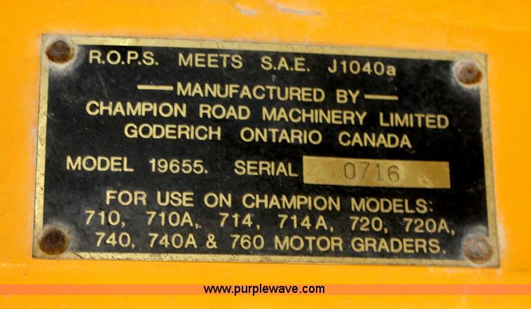 image for item B6862 1978 Champion 715 motor grader