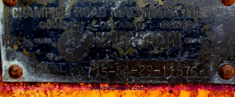 image for item B6862 1978 Champion 715 motor grader