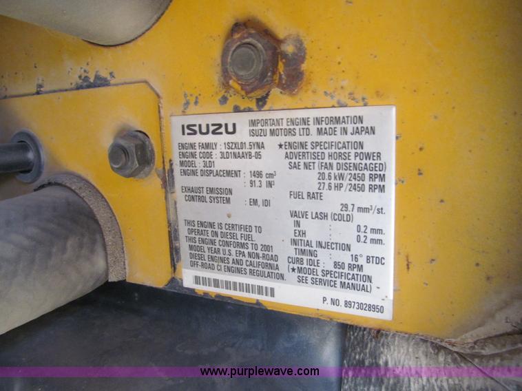 image for item C2424 2001 John Deere 35ZTS compact excavator