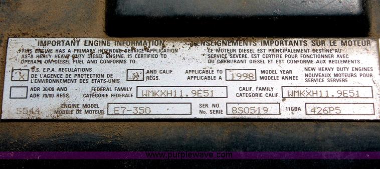 image for item C2602 1999 Mack RD688S dump truck