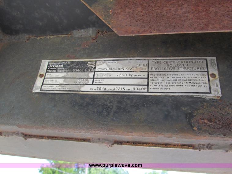 image for item C2621 1981 Case 580D backhoe