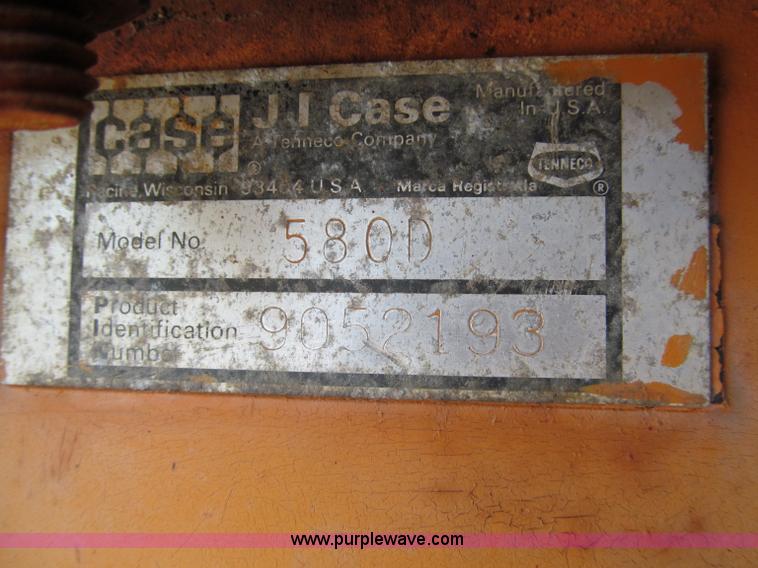 image for item C2621 1981 Case 580D backhoe