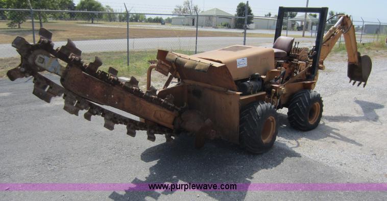 image for item D5595 Case Davis 1448 trencher with backhoe attachment