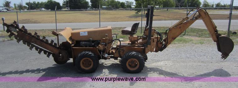 image for item D5595 Case Davis 1448 trencher with backhoe attachment