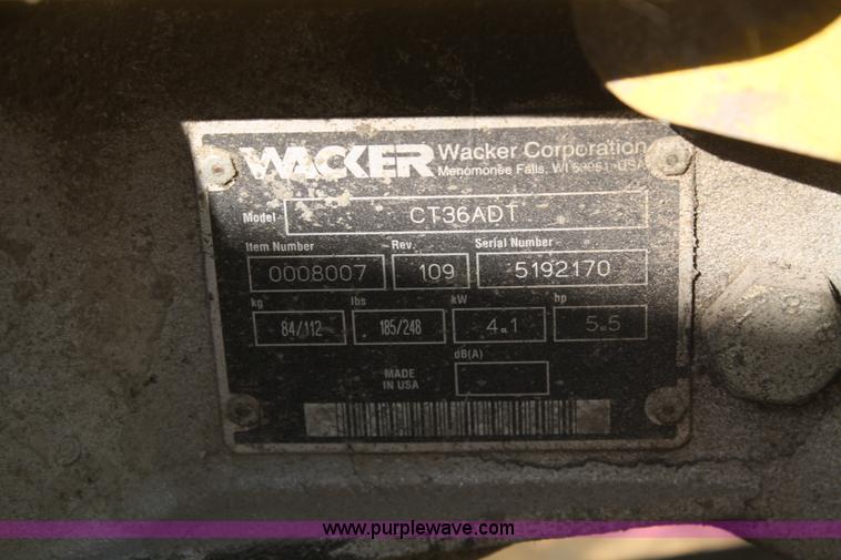 image for item L9490 Wacker CT36ADT power trowel