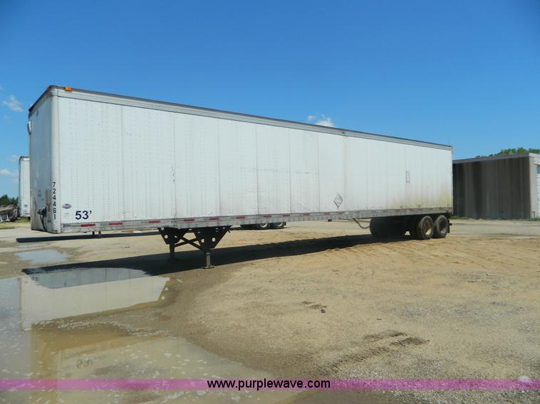 image for item B3827 1998 utility box van trailer