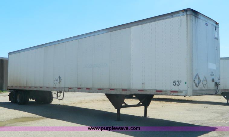 image for item B3828 1998 utility box van trailer