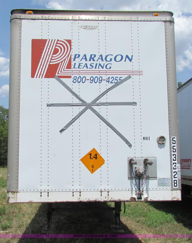 image for item B7343 1998 Wabash 53' dry van trailer