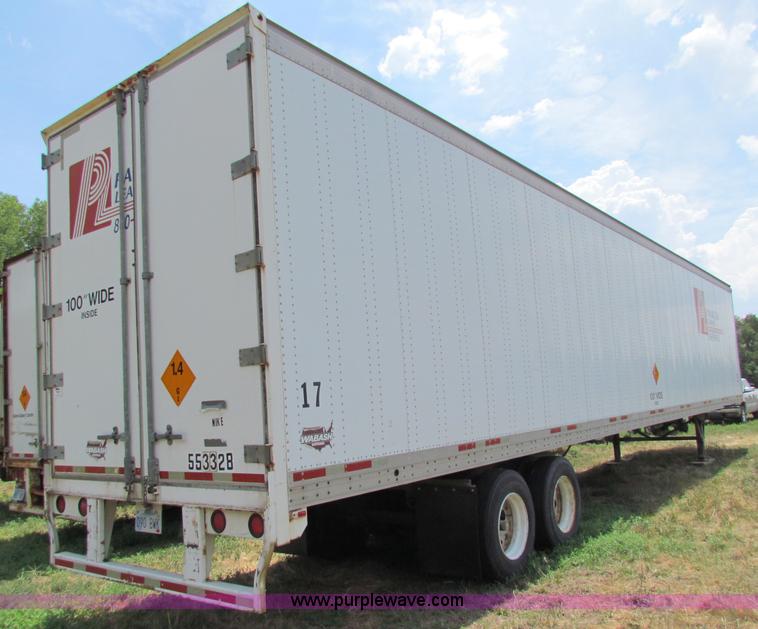 image for item B7343 1998 Wabash 53' dry van trailer