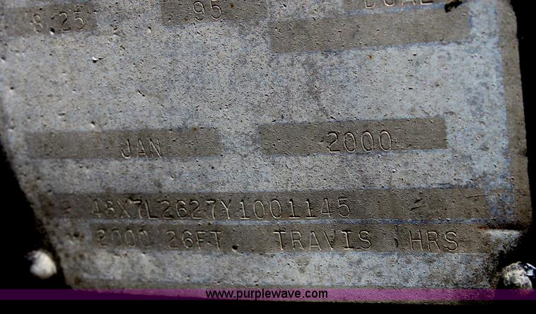 image for item B7389 2000 Travis barrel end dump trailer